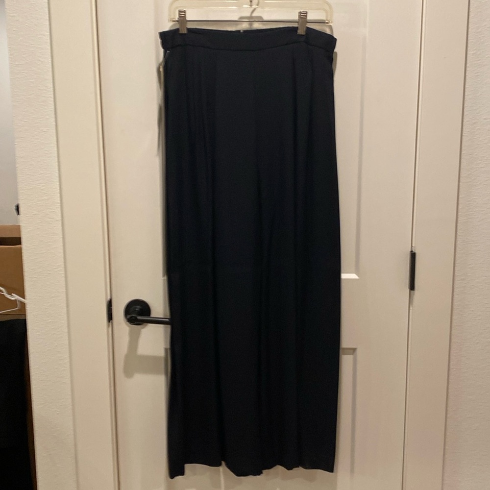 Michael Marcella Ltd‎ Ladies Wide Leg Black Pants.  Size 14. Acetate/Nylon.  NWT